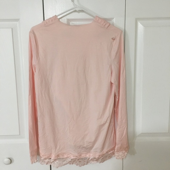 New with Defects LA PERLA Tres Souple Lace Detail Pyjama Set In Rose Size XS - Picture 6 of 9